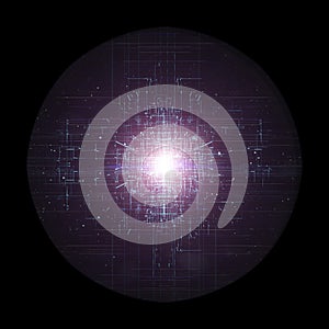 Transfer Of Information, Cloud Computing, AI And Big Data Concept