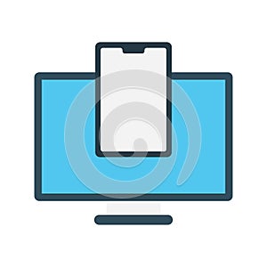 Transfer reception  vector flat icon