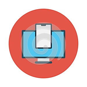 Transfer sharing reception  vector flat icon