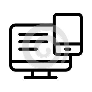 Transfer vector thin line icon