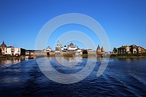 Transfiguration of Jesus Christ Savior Solovetskiy monastery on Solovki islands (Solovetskiy archipelago) in White sea, Russia, UN