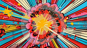 Transform any project into a vibrant masterpiece with this Retro Pop Art Explosion desig