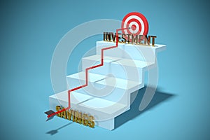 Transform savings to investment concept