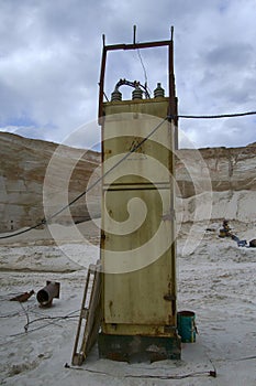 Sand extraction, sand quarry, sandy ground