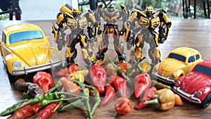 Transformers bumblebee evolution vw