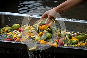 Transforming organic waste into high quality fertilizer for sustainable agriculture practices photo