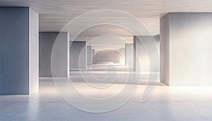 Transforming Vacant Concrete Interior Space Into A Welcoming And Functional Environment With Empty