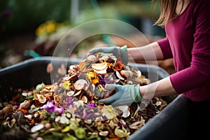 Transforming waste into nutrient rich compost for a greener future photo