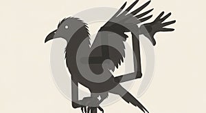 Transforms into a robotic or mechanical appendage adding a surreal