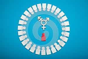 Transgender activism, civil bisexuality concept photo