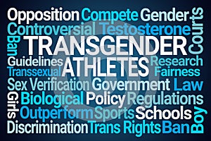 Transgender Athletes Word Cloud photo