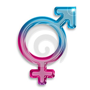 Transgender identity symbol photo