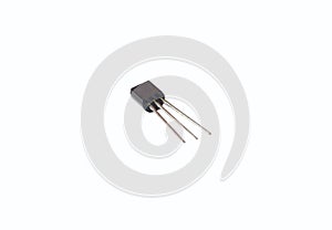 Transistor isolated on the white