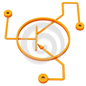 Transistor scheme, 3d