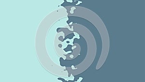The transition from blue to grey with uneven border line, interpenetration of colors. Vector illustration photo