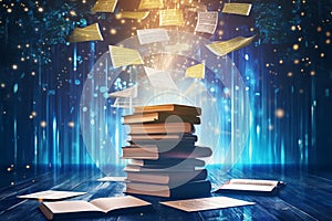 Transition from books to ebooks paper to digital transformation
