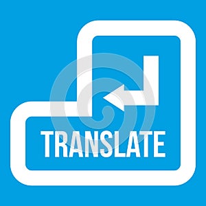 Translate button icon white