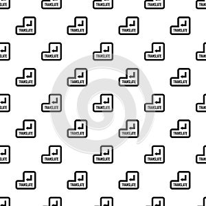 Translate button pattern, simple style