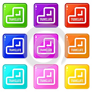 Translate button set 9