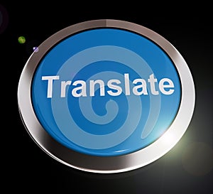 Translate concept icon means changing language in text or conversation - 3d illustration