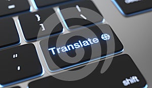 Translate concept. Online language translation