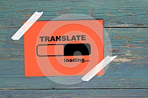 Translate loading on paper