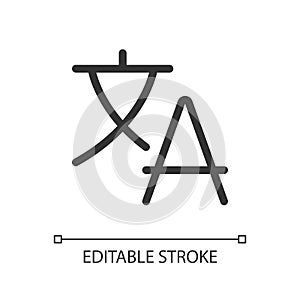 Translate text pixel perfect linear ui icon