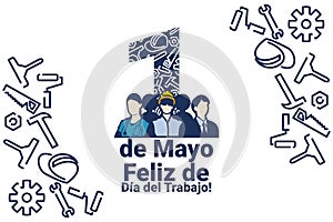 Translation: May 1, Happy Labor or Labour day mayday.