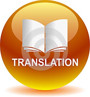 Translation web button golden color