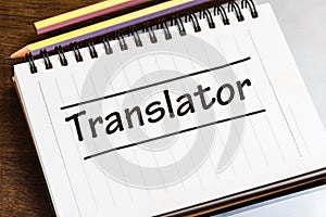 Translator on Notebook