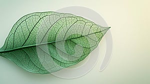 The translucence of a leaf's veins, a network of lifeblood etched in green