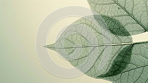 The translucence of a leaf's veins, a network of lifeblood etched in green
