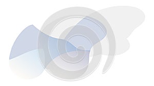 Translucent Abstract Shapes: Fluid Gradient Forms Vector, vector design Generative AI