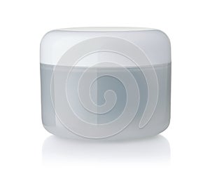 Translucent blank plastic cosmetics container