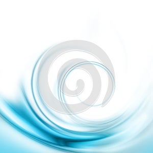 Translucent blue swirl photo