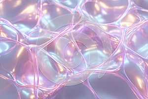 Translucent bubbles create a soft and colorful abstract background design