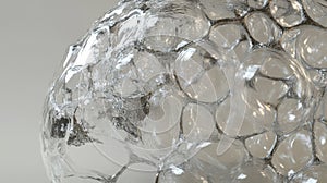 Translucent Cellular Network Structure Abstract 3D Render
