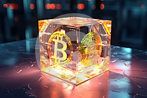Bitcoin Cube of blockchain blocks