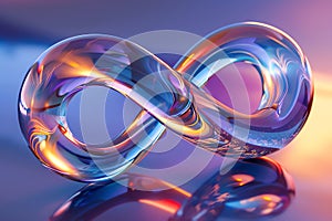 translucent infini sign, AI generated