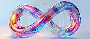 translucent infini sign, AI generated