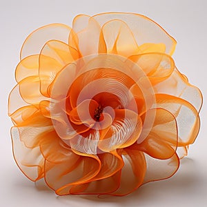 Translucent Layers: Ambient Sculptures Inspired By Lois Greenfield\'s Orange Lace Flower