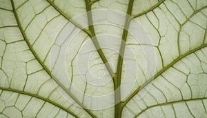 Translucent Leaf with Intricate Veins