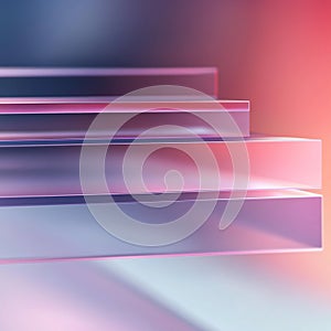 A Translucent Navigation Bar: Modern Website Design with Subtle Shadows and Smooth Gradient Effects