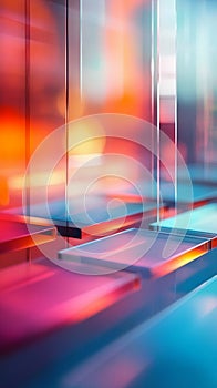 A Translucent Navigation Bar: Modern Website Design with Subtle Shadows and Smooth Gradient Effects