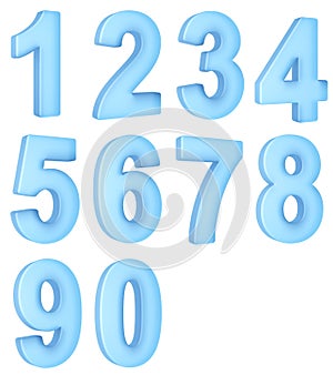 Translucent numbers photo