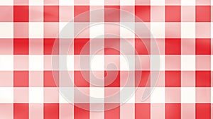 Translucent Overlapping Plaid Redwhite Checkered Tablecloth Vector Illustration photo