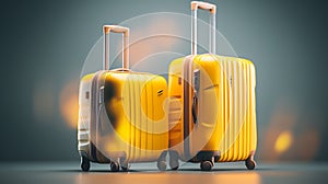Translucent Planes: Yellow Suitcases and Wanderlust