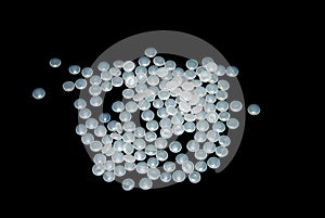 Translucent plastic granulate