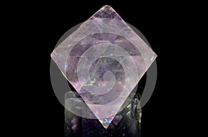 Translucent Purple Fluorite Octahedron