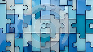 Translucent puzzle with complex, layered design photo